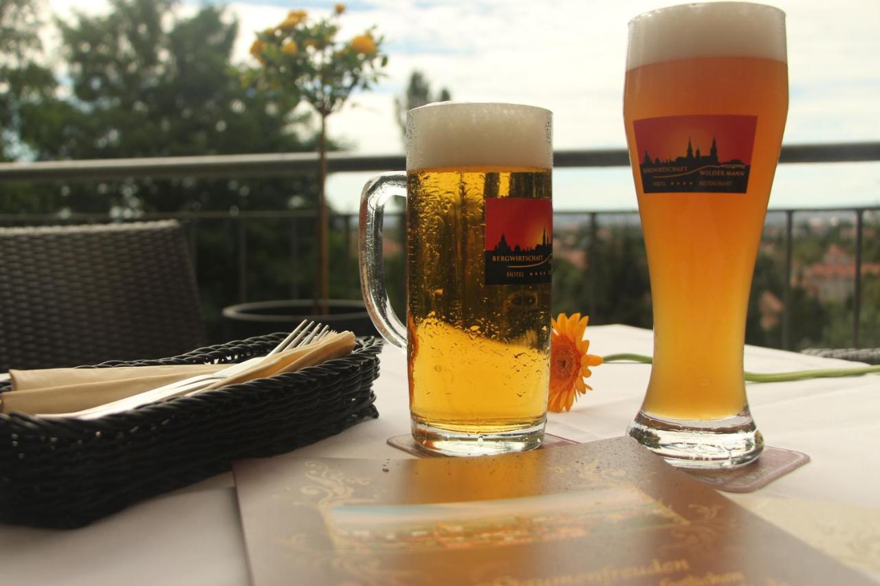 Bergwirtschaft Wilder Mann Hotel Und Restaurant Dresden Eksteriør bilde
